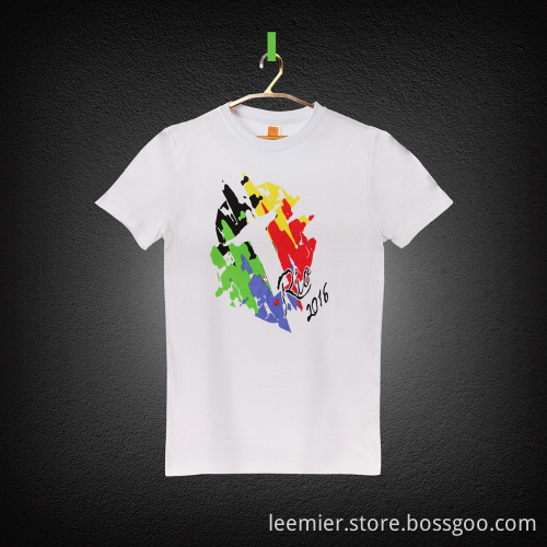Rio 2016 olympic cheap cotton t shirt,1 dollar t shirts,2 dollar t shirts